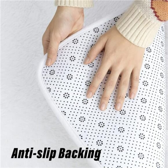 Maxsoft White Fluffy Rug 4x6 Shag Area Carpet Non Slip Plush for Bedroom Dorm - Picture 3 of 7